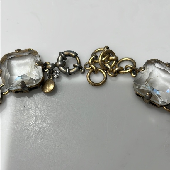 J. Crew Gold with clear clear gem Necklaces - Picture 2 of 7